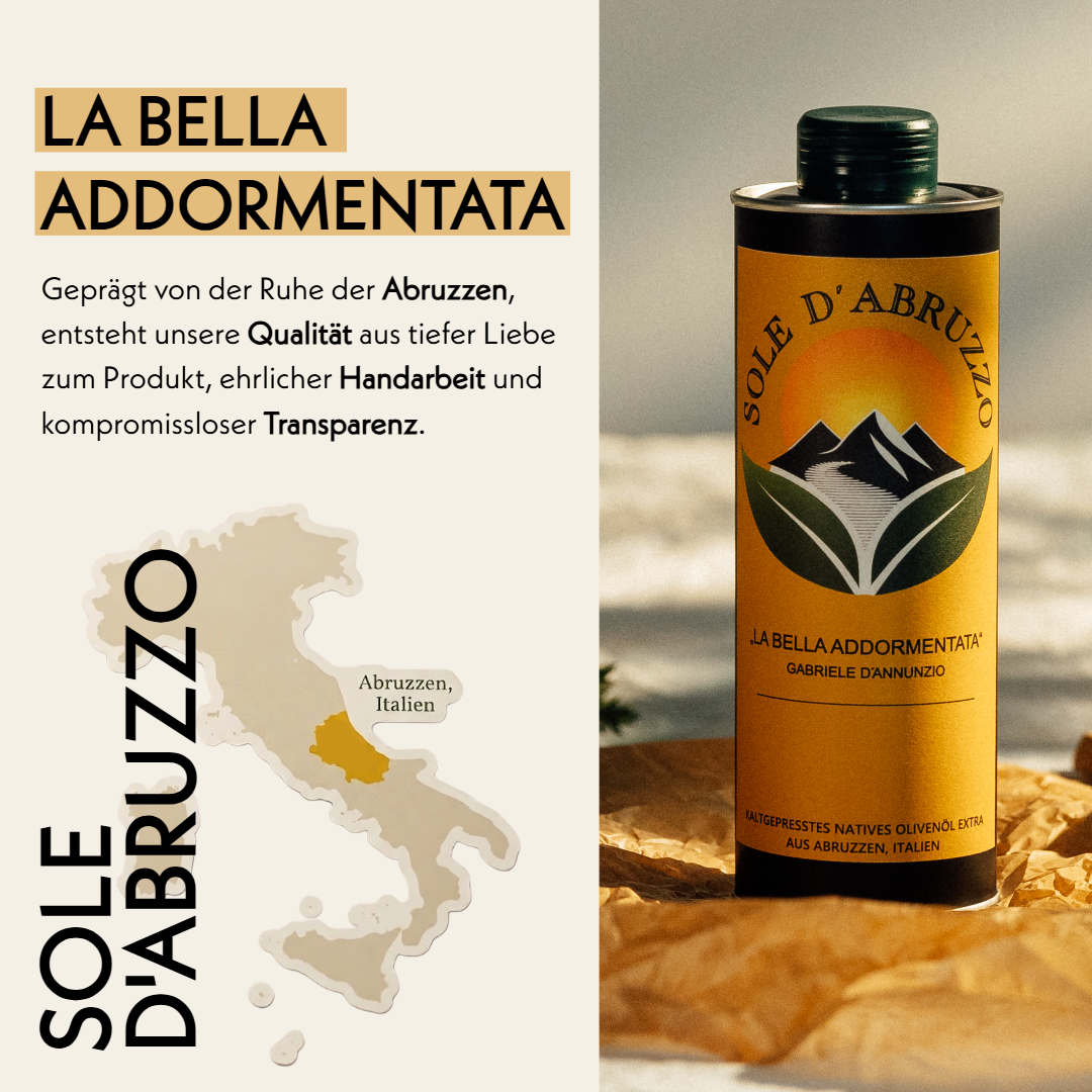 Extra Natives Premium Olivenöl aus den Abruzzen – 500 ml – kaltgepresst