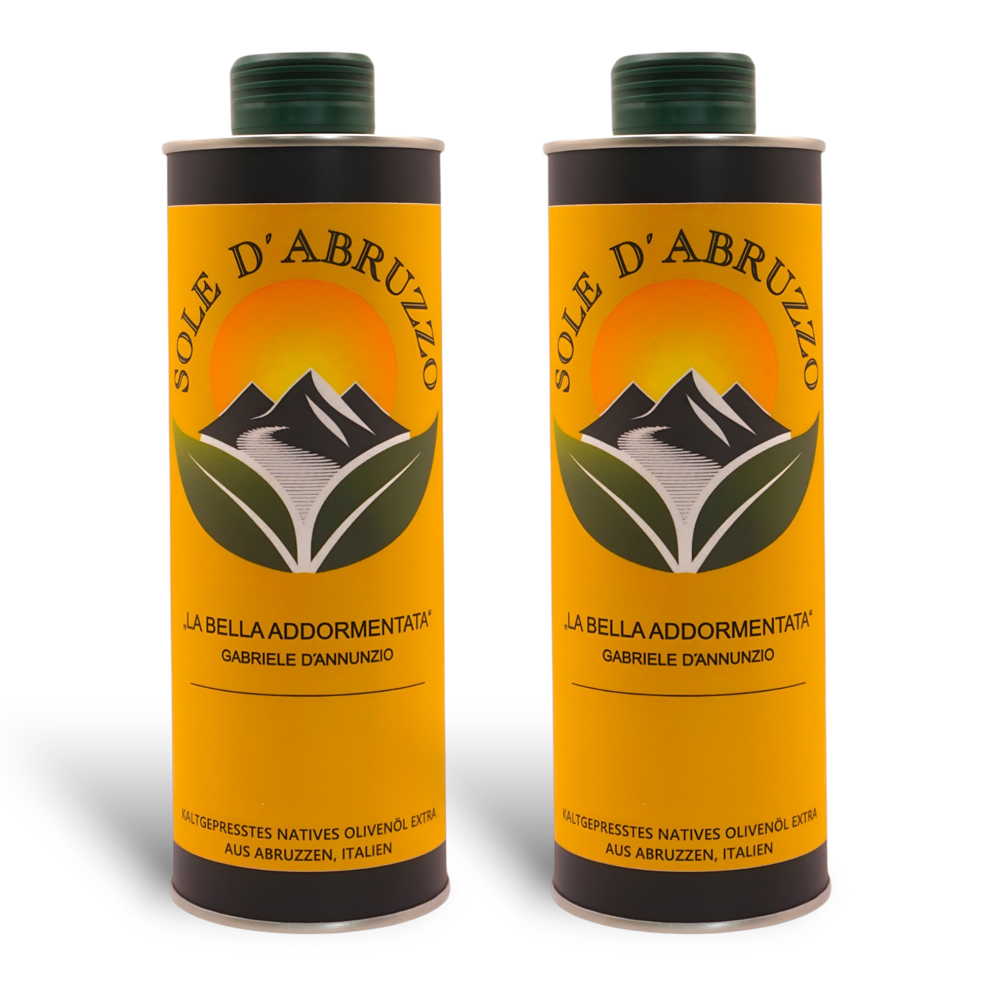Extra Natives Premium Olivenöl aus den Abruzzen – 2×500 ml Doppelpack – Kaltgepresst