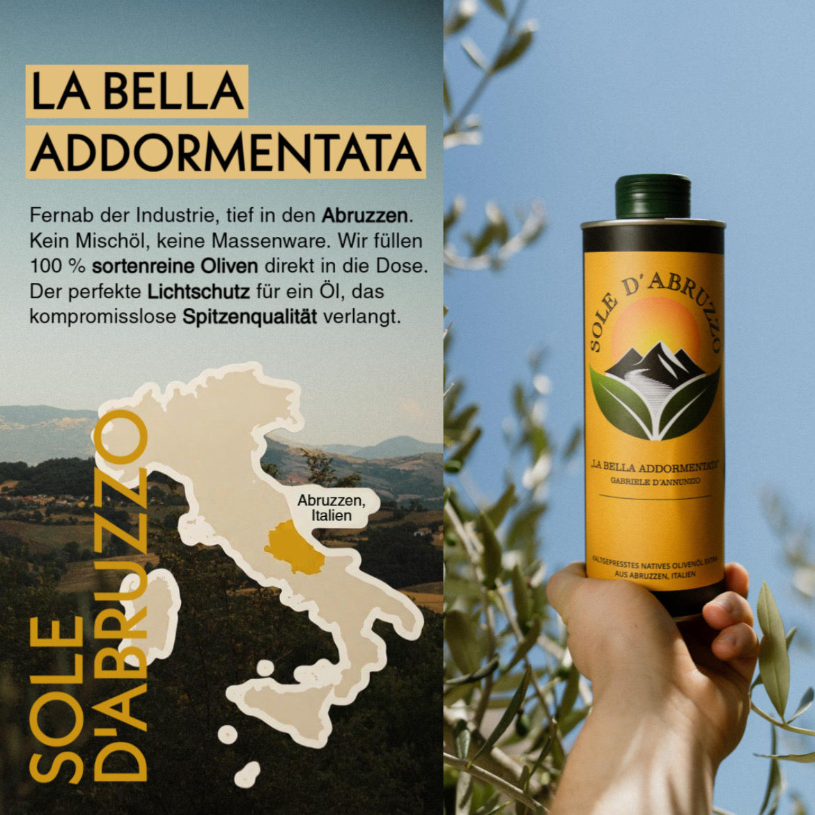 SOLE D'ABRUZZO - Extra Natives Olivenöl