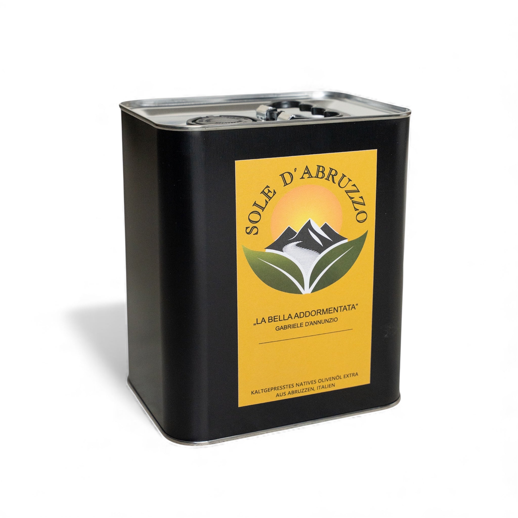 Extra Natives Olivenöl – 3000 ml – Kaltgepresst (Sole d’Abruzzo)