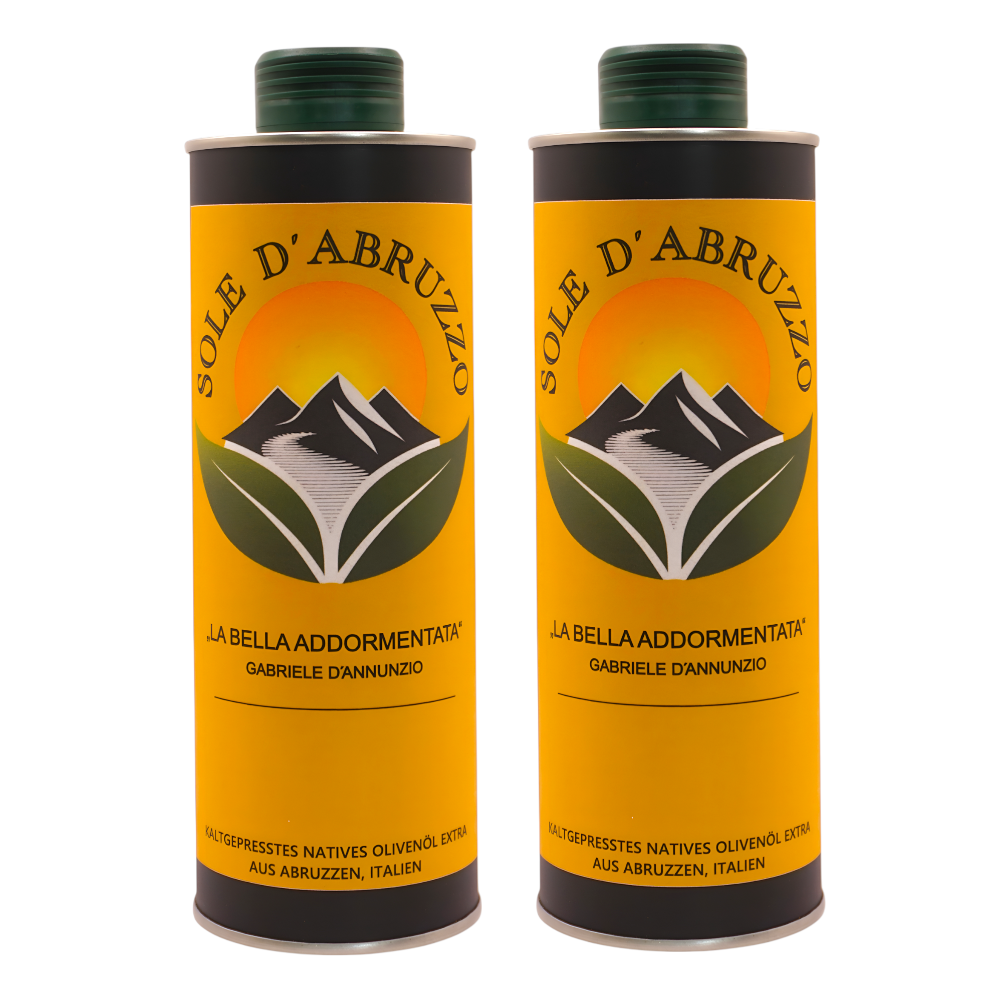 Extra Natives Olivenöl aus den Abruzzen – 2×500 ml Doppelpack – Kaltgepresst
