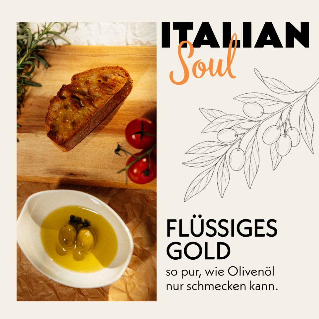 Extra Natives Olivenöl aus den Abruzzen – 1000 ml – kaltgepresst