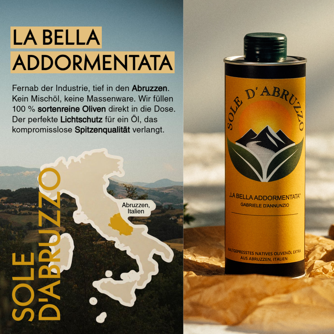 SOLE D'ABRUZZO Olivenöl Nativ Extra aus Italien (3x 500ml)